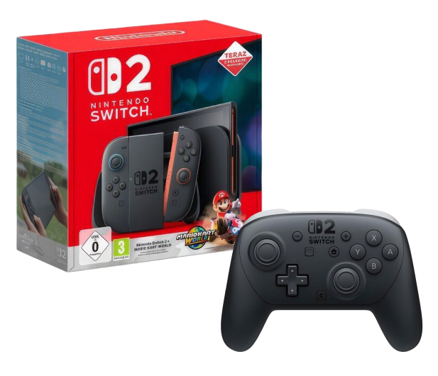 Nintendo Switch 2 + Mario Kart World + Pro Controller 2 - 1351852 - zdjęcie